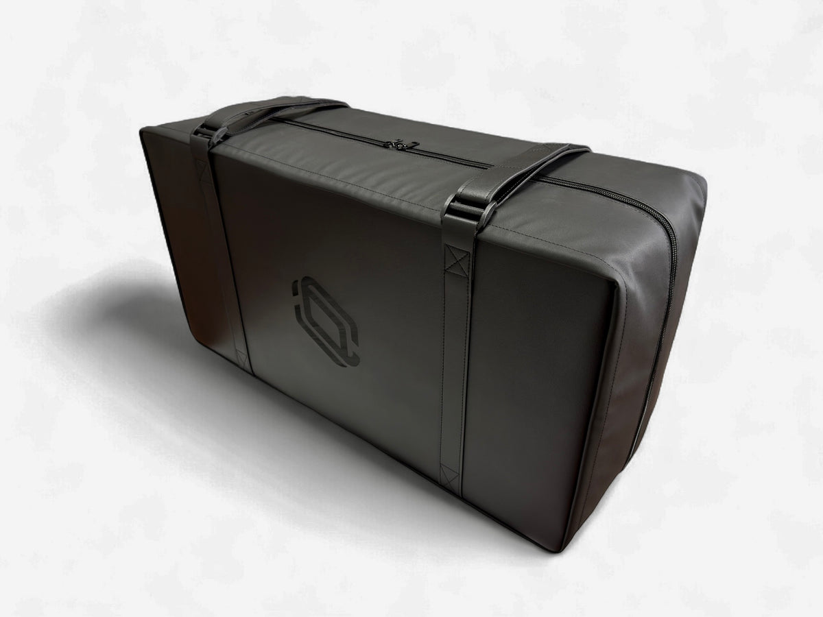 DreamCase Comfort Suitcase car bed in black leather 