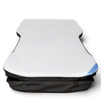 Unfolded Dreamcase Memory car bed mattress set in white